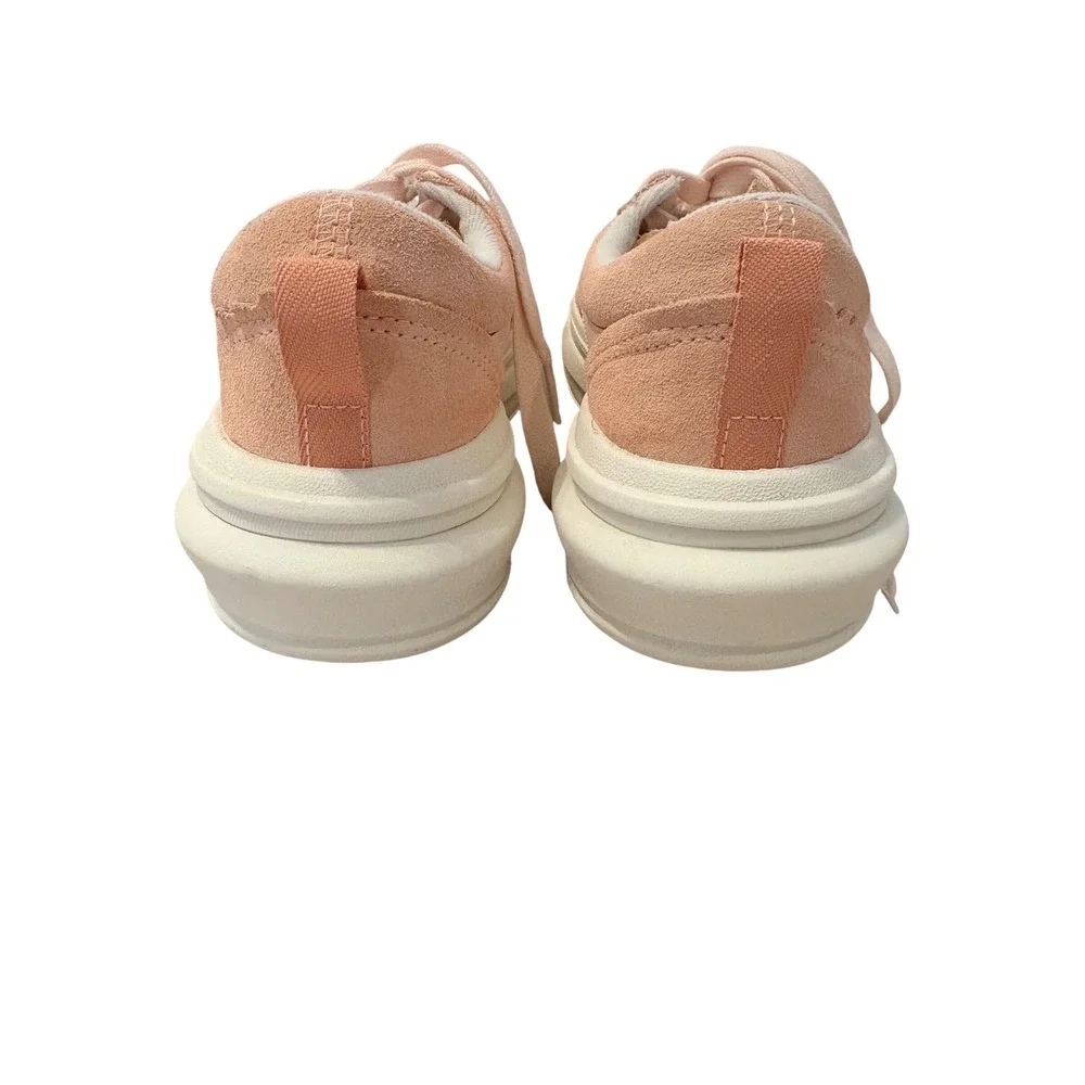 Vans Stack‎ Peach Pink Suede Platform Sneakers Kids 3.5